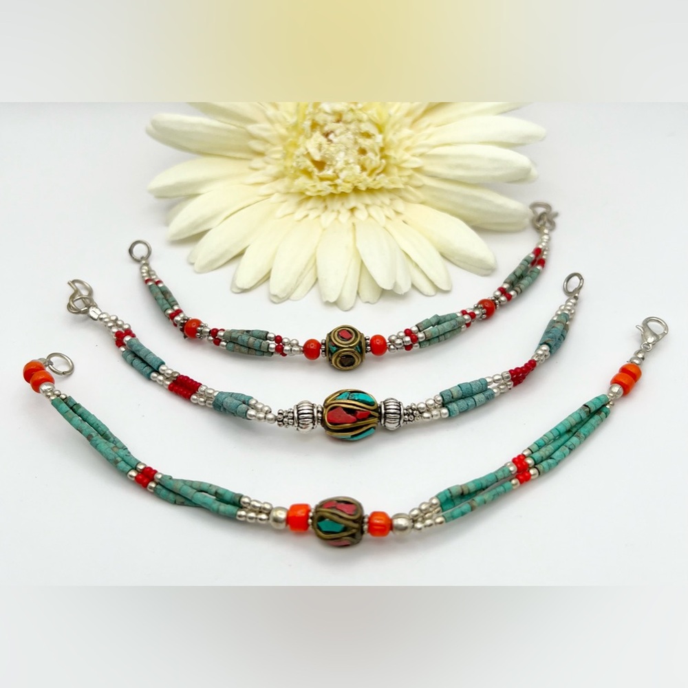 TIBETAN/NEPALI BEADED BRACELET